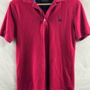 Banana Republic Polo Shirt Standard Fit Burgundy XS